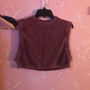 Knit free people cropped tank top